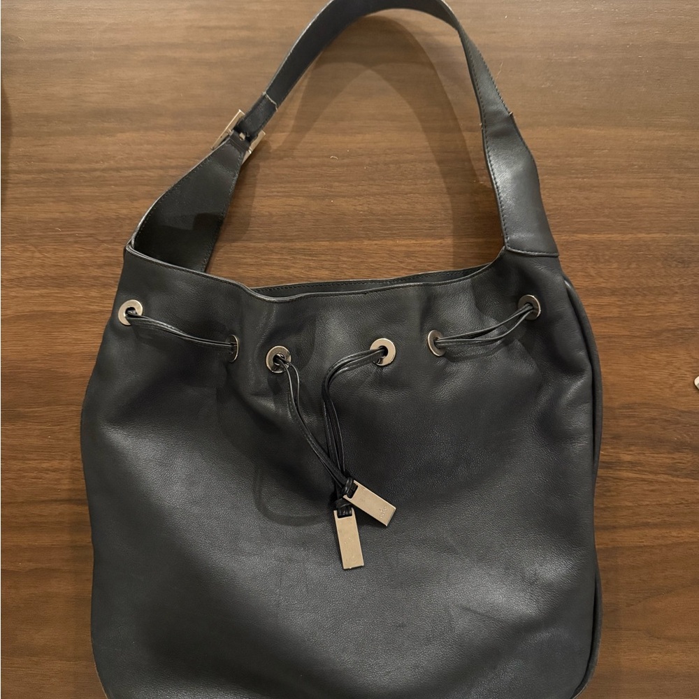 Gucci Black Leather Hobo Bag